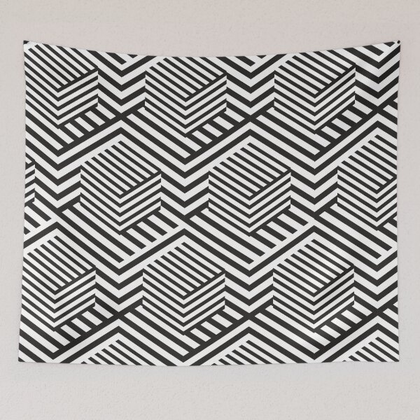 Item preview, Black and white tribal pattern designed and sold by AfricanHype.