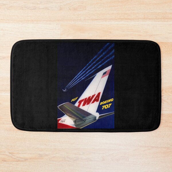Item preview, Fly 707 retro poster designed and sold by CorasPosters.