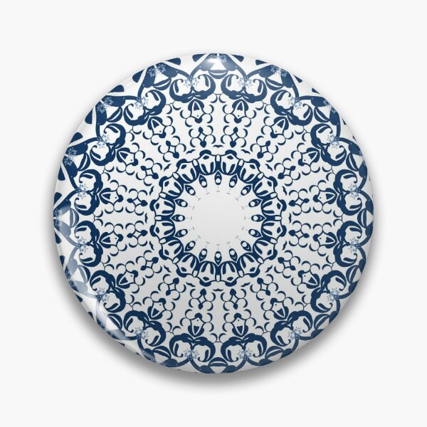 Item preview, Blue ornament on a white background.  designed and sold by fuzzyfox.