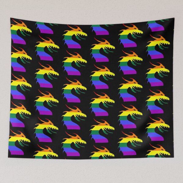 Item preview, Rainbow Dragon Rainbow Pride By Bent Sentiments LGBT gay lesbian interest  designed and sold by bentsentiments.