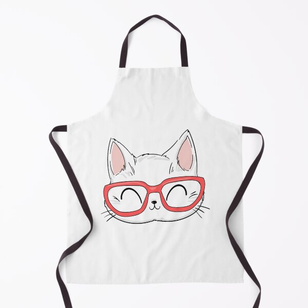 Item preview, cute cat with glasses designed and sold by dogan ksa.