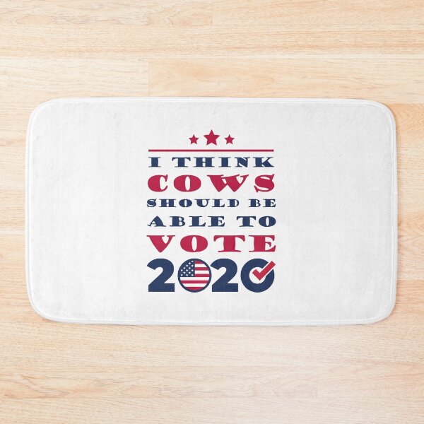 Item preview, I Think Cows Should Be Able To Vote 2020 Funny  Joke Gift designed and sold by Thedoode.