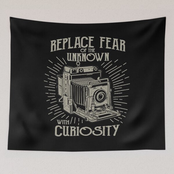 Item preview, Replace fear of the unknown with curiosity - Awesome vintage camera lover Gift designed and sold by Teenation9.