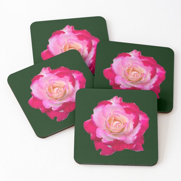 Item preview, Red and Pink Tea Rose in Full Bloom designed and sold by DianeLindonCoy.
