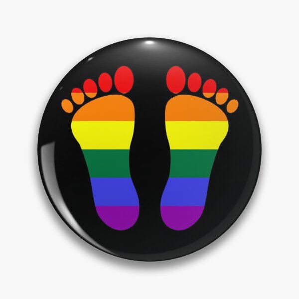 Item preview, Feet Rainbow Pride By Bent Sentiments LGBT gay lesbian interest  designed and sold by bentsentiments.