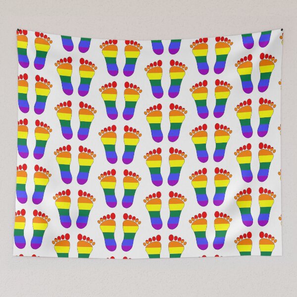 Item preview, Feet Rainbow Pride By Bent Sentiments LGBT gay lesbian interest  designed and sold by bentsentiments.