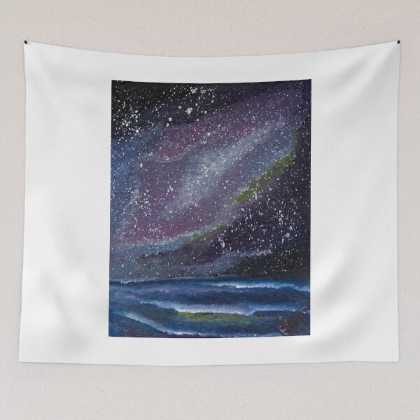 Item preview, Liquid Galaxy Landscape Painting designed and sold by lanettesart.