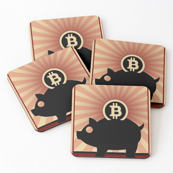Item preview, Bitcoin Piggy Bank Cyrpto Money  designed and sold by CattlettArt.