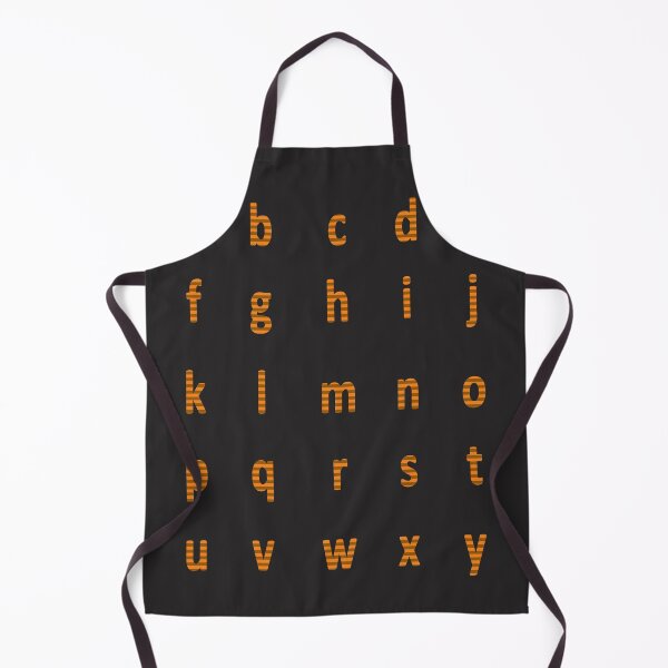 Aperçu de l'œuvre alphabet complet - rayé orange créée et vendue par ZiphGames.