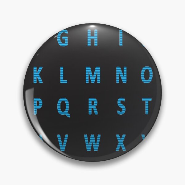 Item preview, complete alphabet - blue striped designed and sold by ZiphGames.