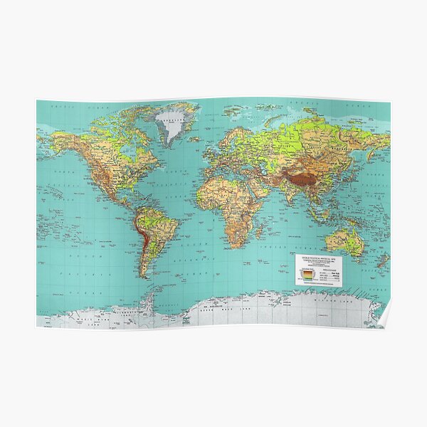 WORLD MAP Poster