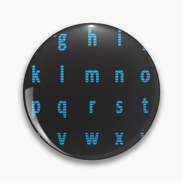 Item preview, complete alphabet - blue striped designed and sold by ZiphGames.