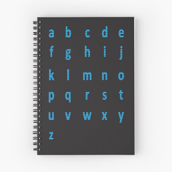 Item preview, complete alphabet - blue striped designed and sold by ZiphGames.