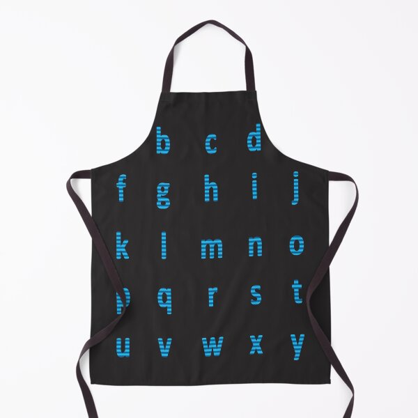 Item preview, complete alphabet - blue striped designed and sold by ZiphGames.