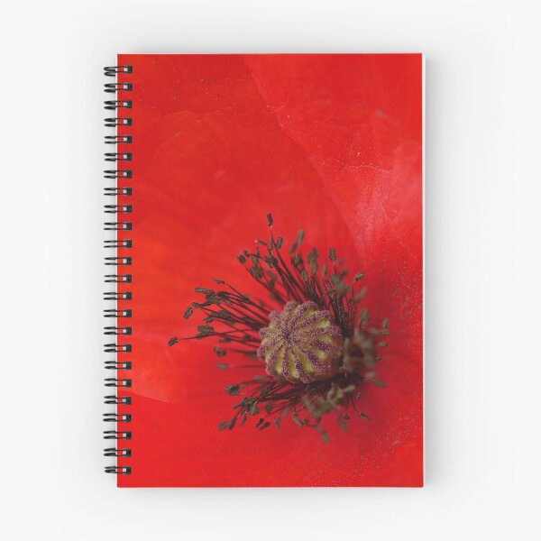 Item preview, Poppy flower poppy flower interior pistil stamens red flower blossom designed and sold by Forestia.