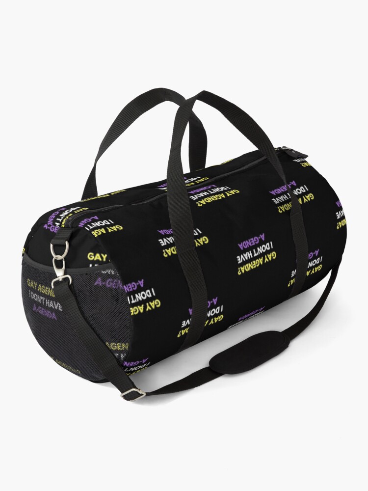 Alternate view of Gay Agenda? I don't have a genda! Duffle Bag