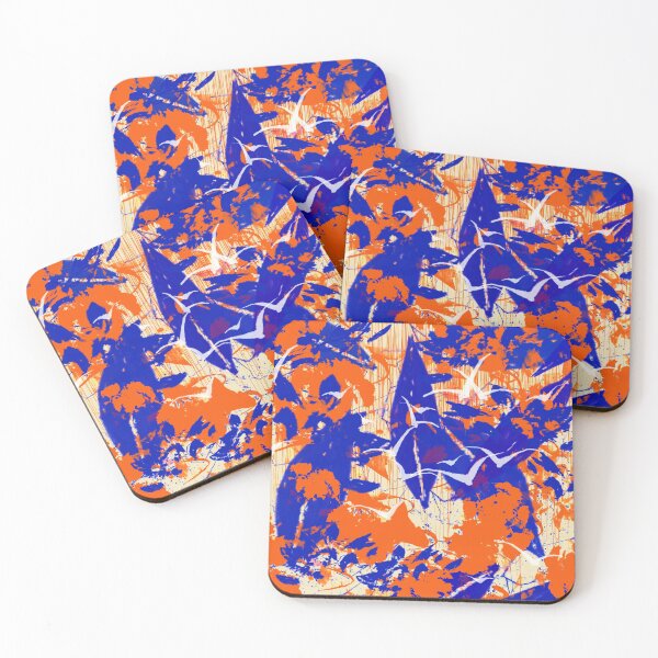Item preview, Modern Impressionist Style Abstract Art Design Blue and Orange designed and sold by NancyMerkle.