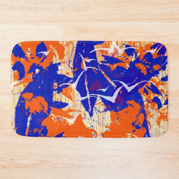 Item preview, Modern Impressionist Style Abstract Art Design Blue and Orange designed and sold by NancyMerkle.