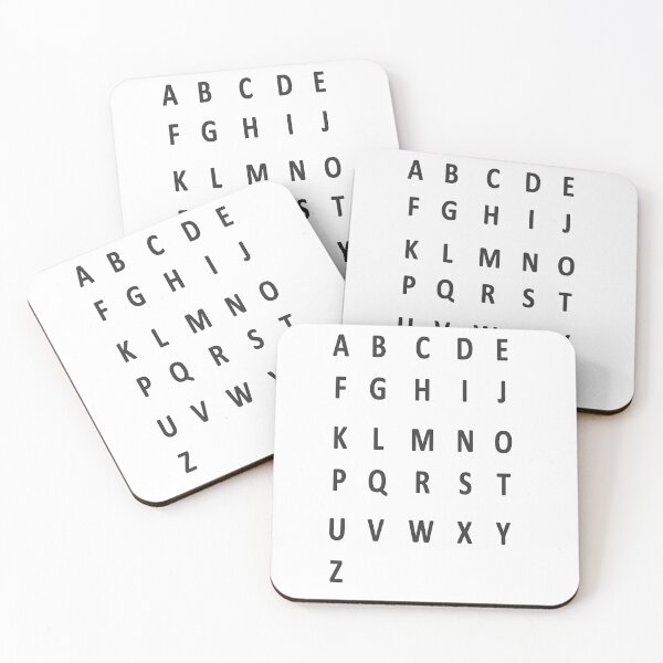 Item preview, complete alphabet - black designed and sold by ZiphGames.