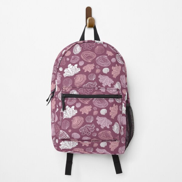 Item preview, Vector purple repeat pattern with variety of clam seashells.  designed and sold by jamiesoondesign.