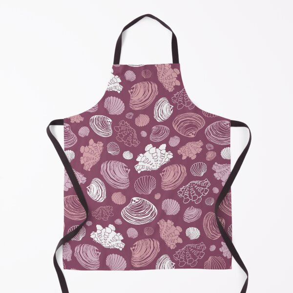 Item preview, Vector purple repeat pattern with variety of clam seashells.  designed and sold by jamiesoondesign.