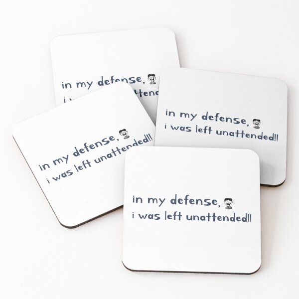 Item preview, in my defense, i was left unattended! designed and sold by Spicy Chilli.