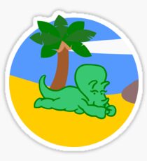 Triceratopless (image only) Sticker