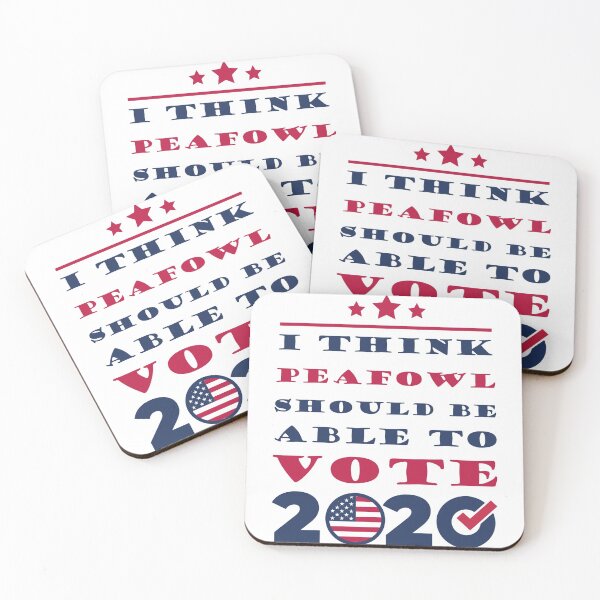 Item preview, I Think Peafowl Should Be Able To Vote 2020 Funny  Joke Gift designed and sold by Thedoode.