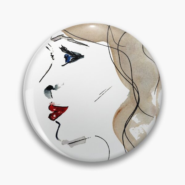 Artikelvorschau, Glamouröse Seitenprofile Modeillustration Aquarell entworfen und verkauft von Scarlett Ballantyne - Beautigurlz Designs.