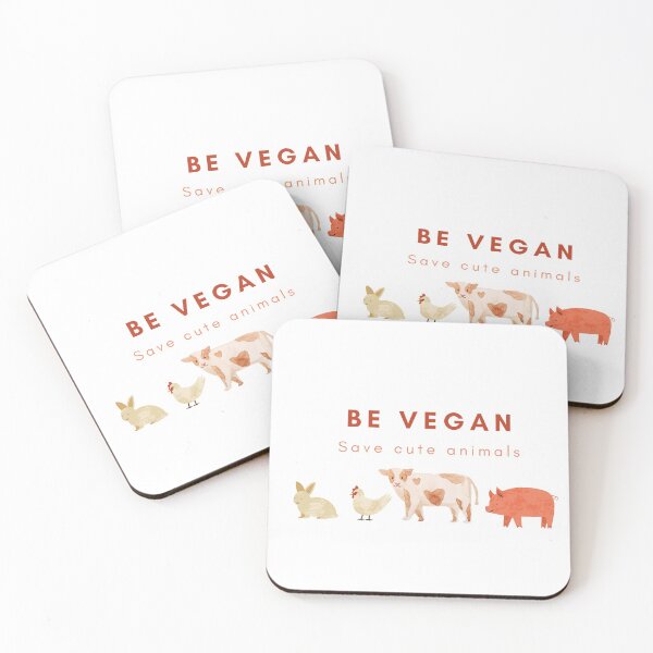Item preview, Be Vegan, Save Cute ANimals designed and sold by FruTea.