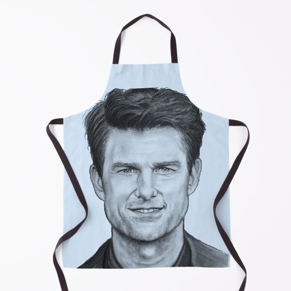 Item preview, Tommy Impossible original charcoal portrait drawing light blue   designed and sold by GittaG74.