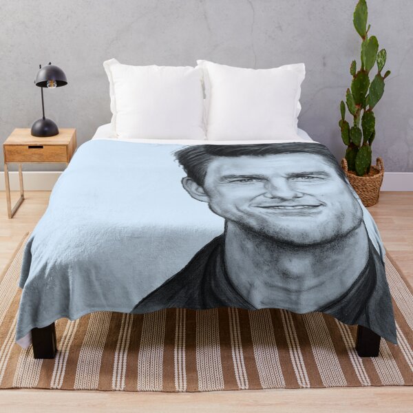 Item preview, Tommy Impossible original charcoal portrait drawing light blue designed and sold by GittaG74.