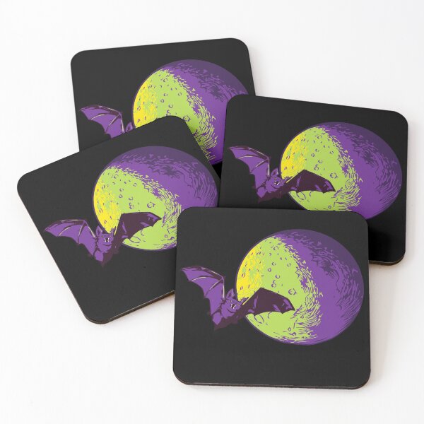 Item preview, Moon and Bat designed and sold by WishingInkwell.