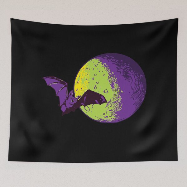 Item preview, Moon and Bat designed and sold by WishingInkwell.