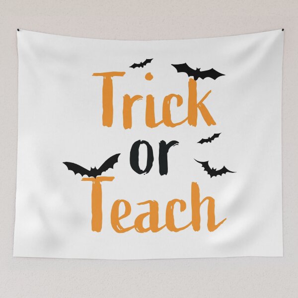 Item preview, Halloween Trick or Teach designed and sold by Happiness Creators.