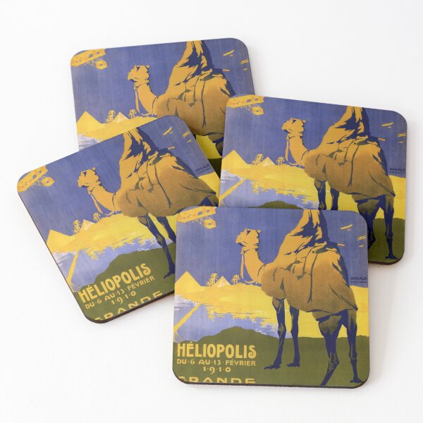 Item preview, Heliopolis Aviation retro poster designed and sold by CorasPosters.