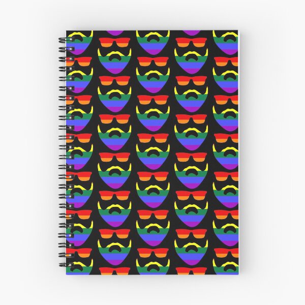 Item preview, Beard and Sunglasses Rainbow Pride By Bent Sentiments LGBT gay lesbian interest  designed and sold by bentsentiments.