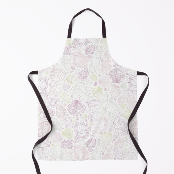 Item preview, Vector white pastel colours repeat pattern with variety of seashells. designed and sold by jamiesoondesign.