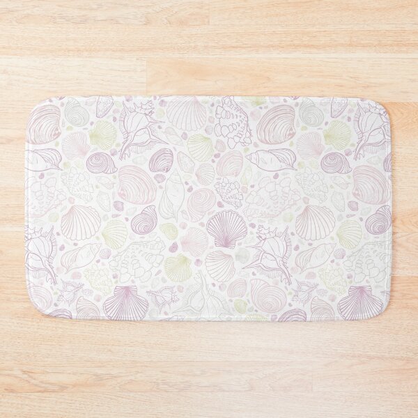 Item preview, Vector white pastel colours repeat pattern with variety of seashells.  designed and sold by jamiesoondesign.