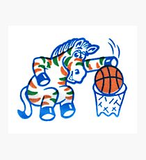 Zebra Dunk Photographic Print
