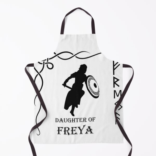 Item preview, FREYA 1 daughter viking woman warrior goddess runes sword North shadow silhouette designed and sold by dragonemma.