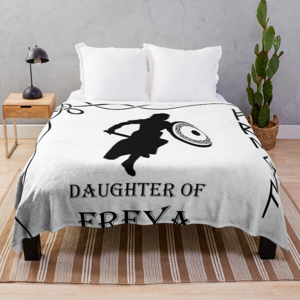 Item preview, FREYA 1 daughter viking woman warrior goddess runes sword North shadow silhouette designed and sold by dragonemma.