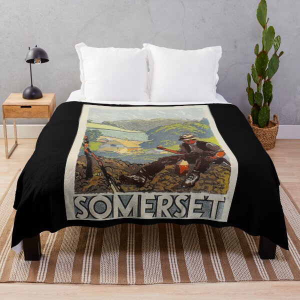 Item preview, Somerset retro poster designed and sold by CorasPosters.