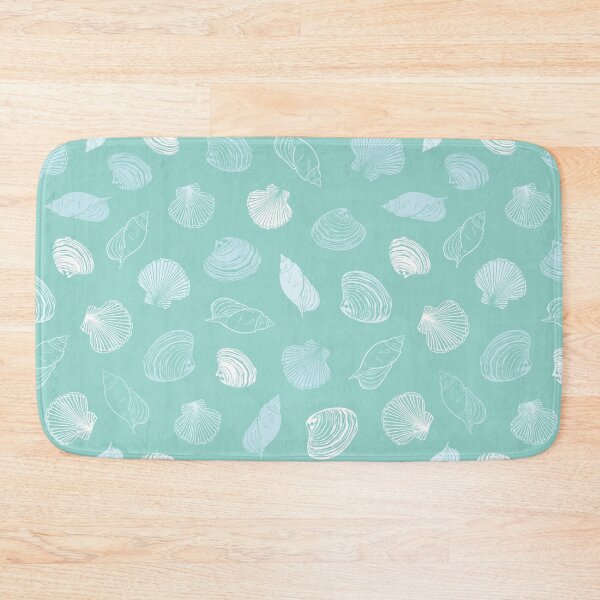 Item preview, Vector pastel light blue seashells paradise repeat pattern.  designed and sold by jamiesoondesign.
