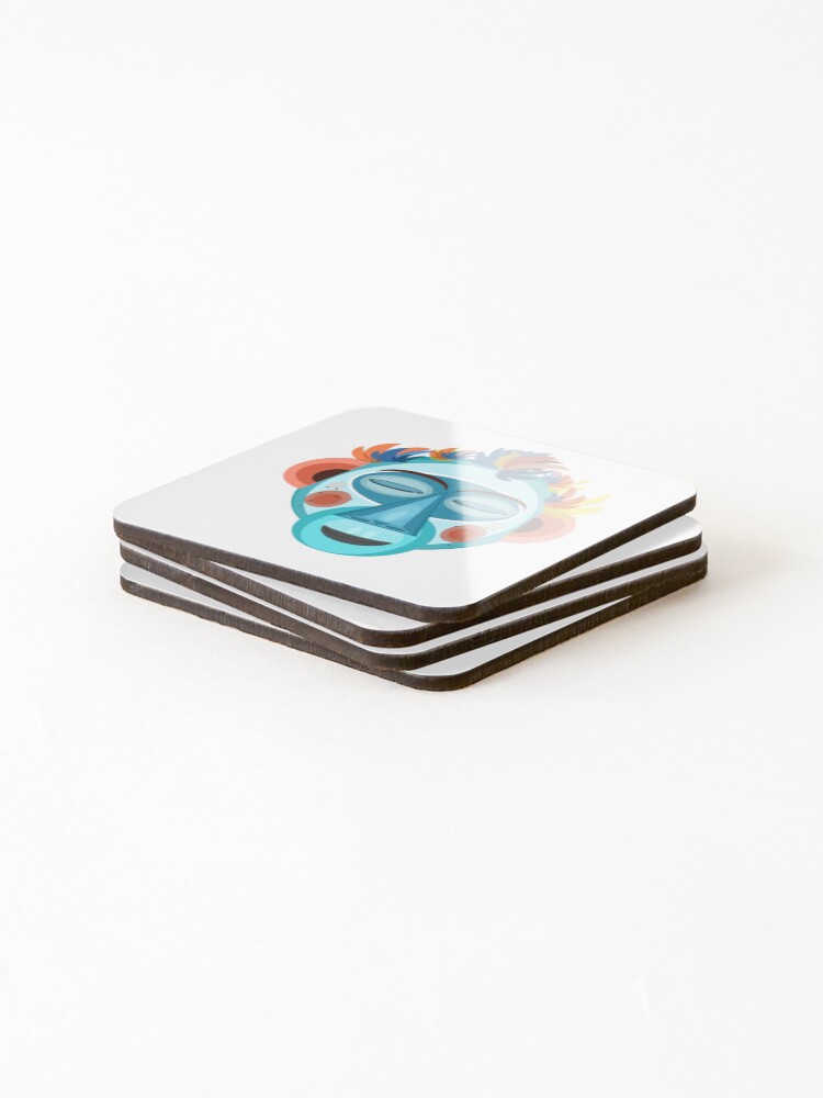Alternate view of MOONKEY the Monkey - Meditation Coasters (Set of 4)