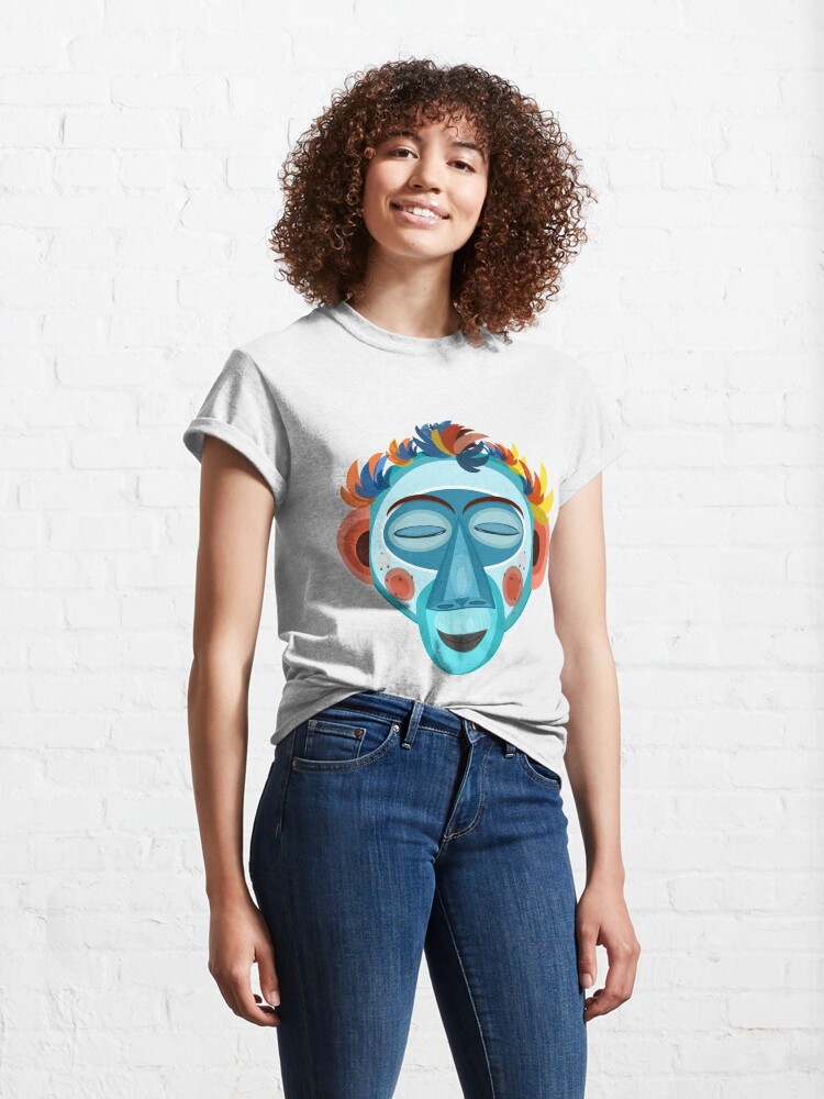 Alternate view of MOONKEY the Monkey - Meditation Classic T-Shirt