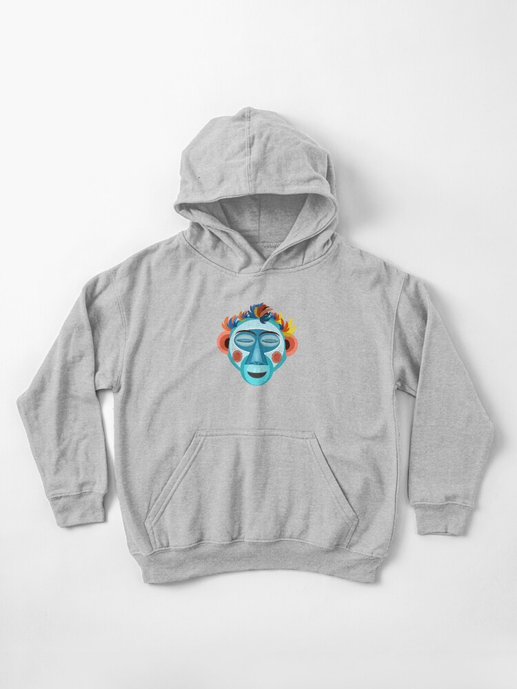 Thumbnail 1 of 5, Kids Pullover Hoodie, MOONKEY the Monkey - Meditation designed and sold by Arema Arega.