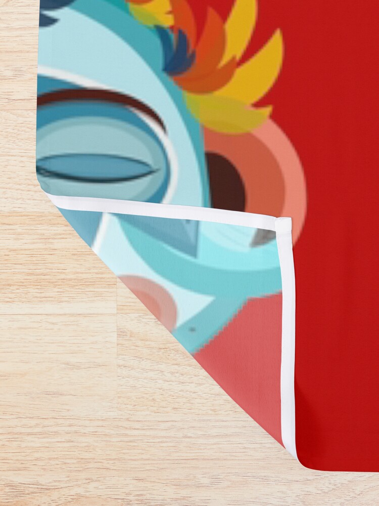 Alternate view of MOONKEY the Monkey - Meditation Shower Curtain
