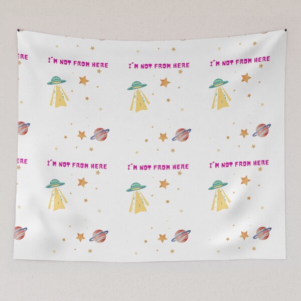 Item preview, I’m not from here, space,UFO designed and sold by FruTea.