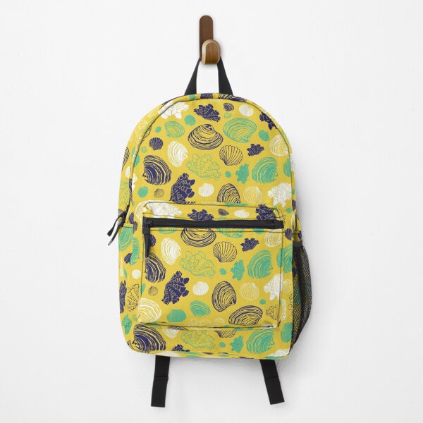 Item preview, Vector yellow repeat pattern with variety of clam seashells.  designed and sold by jamiesoondesign.